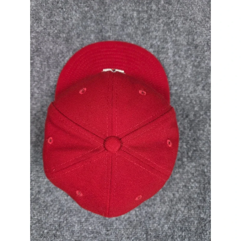 Los Angeles Angels New Era 59FIFTY Fitted Hat Mens 7 1/4 Red MLB On-Field Cap